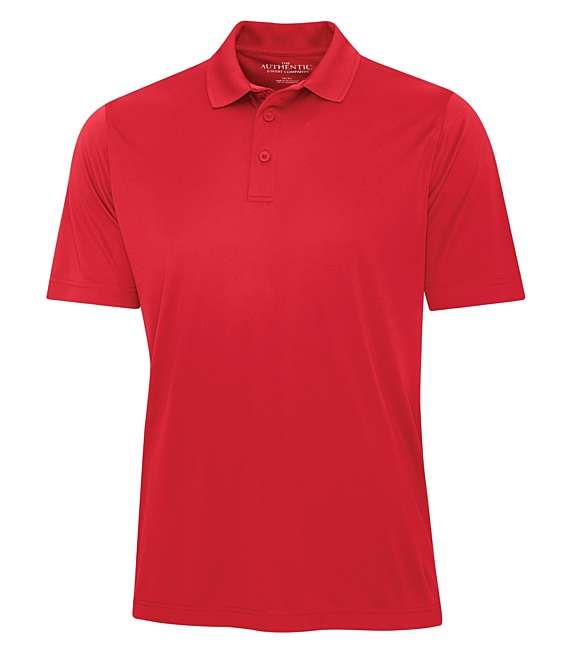 Polo Homme / Unisex Polyester, Couleur: Rouge