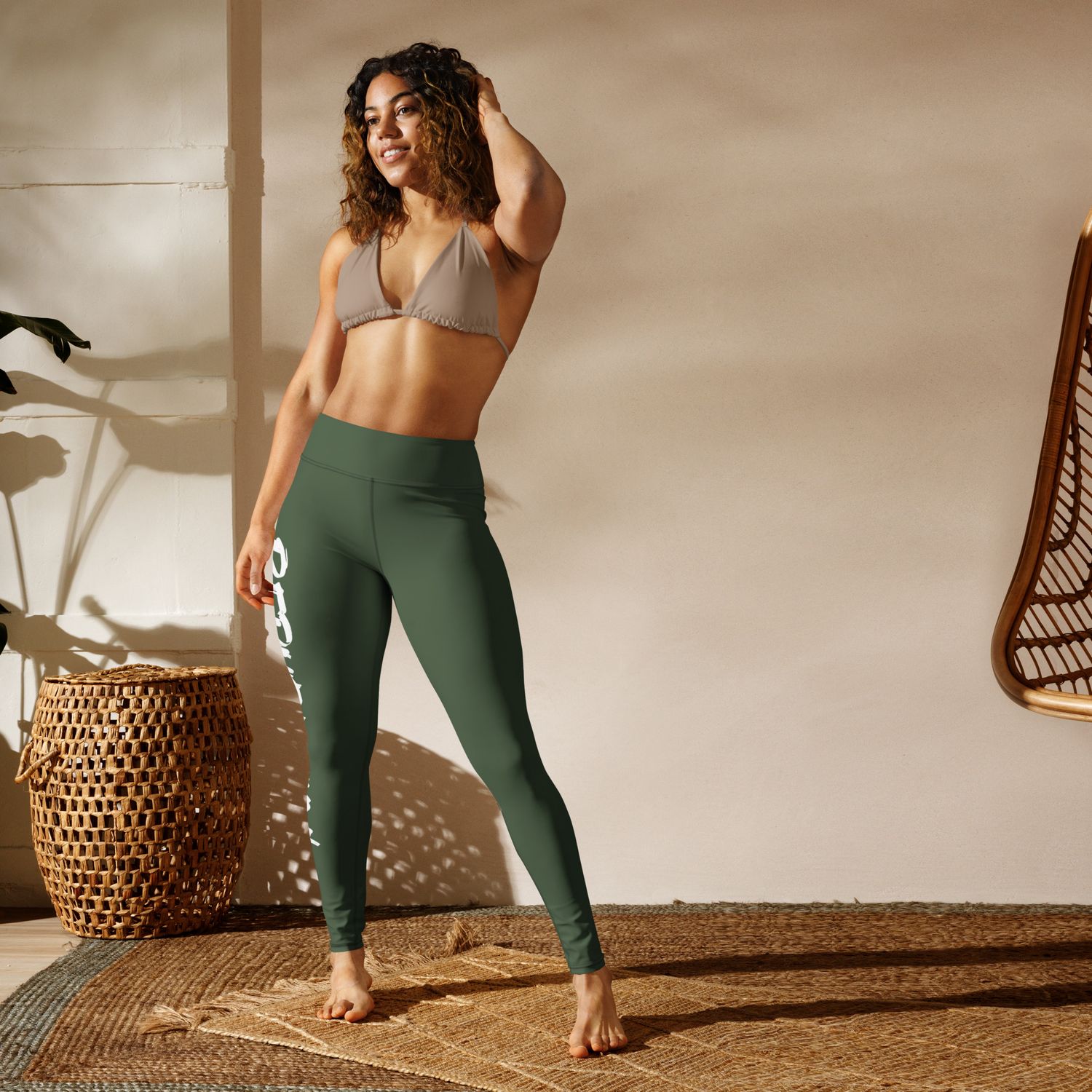 Repubblica Leggings Green Army Green