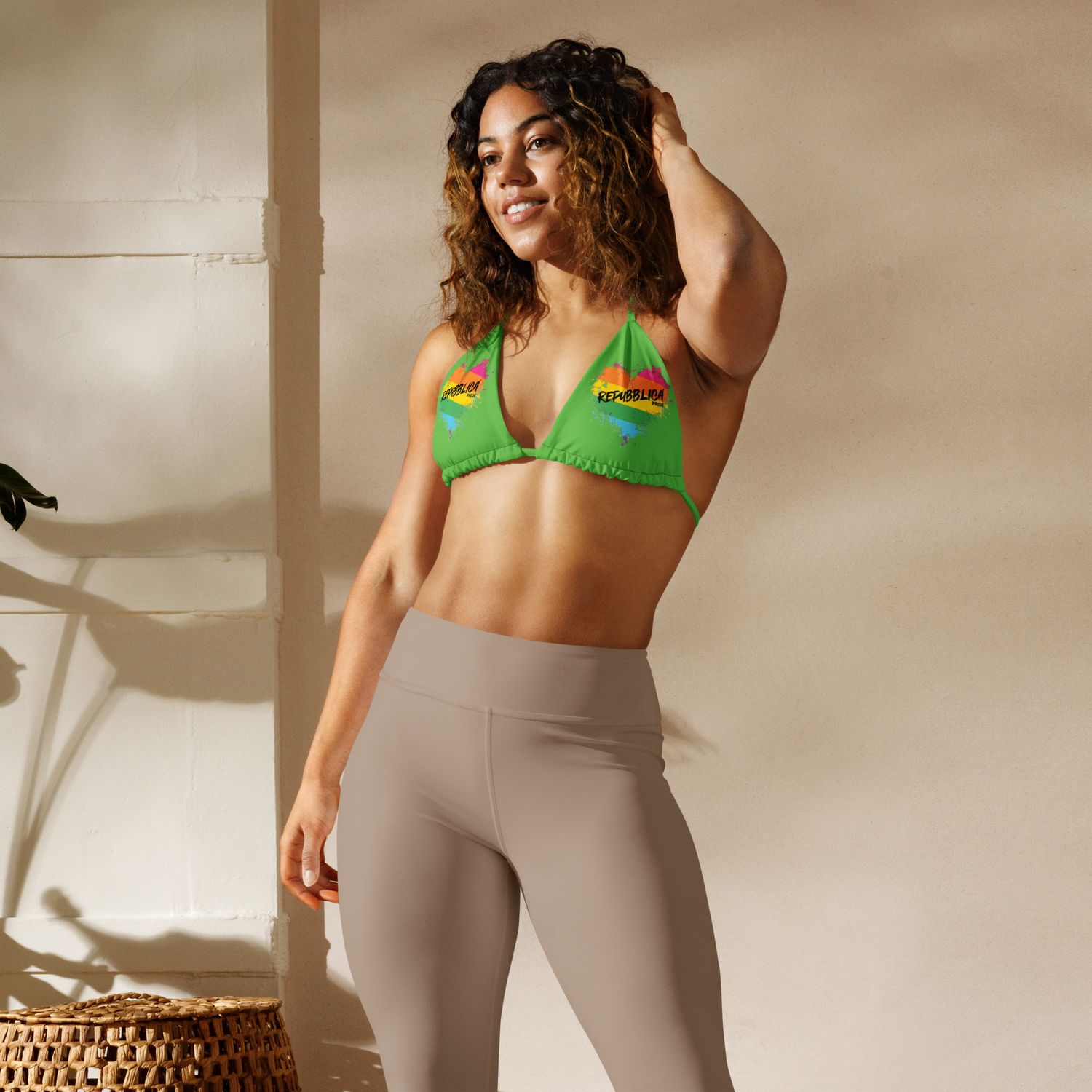 Repubblica Pride Green Bikini Top - Mix &amp; Match Colors