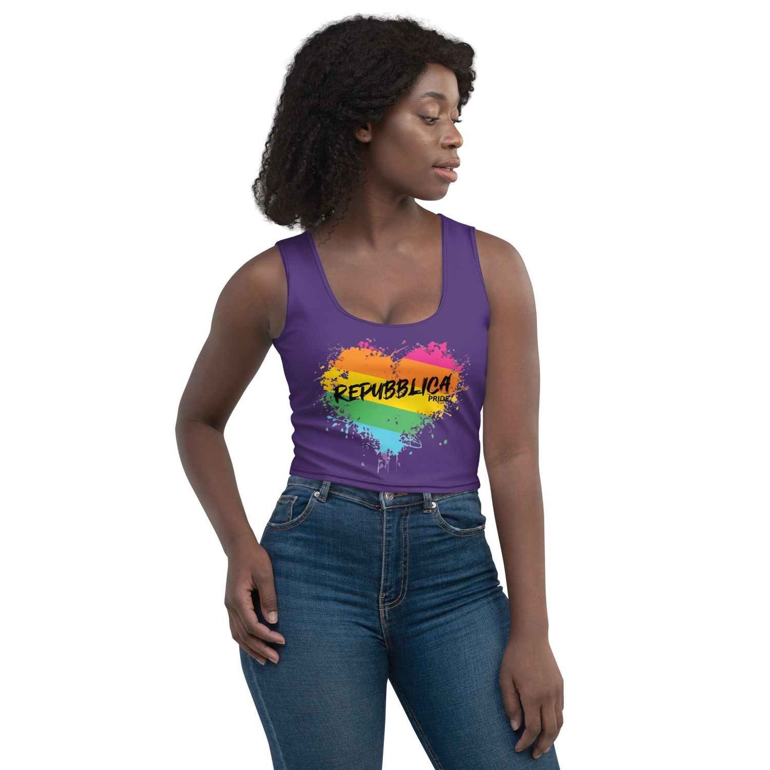 Repubblica Pride Purple Crop Top