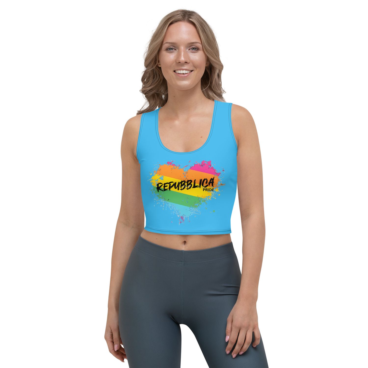 Repubblica Pride Sky Blue Crop Top