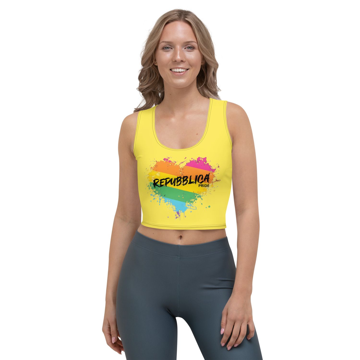 Repubblica Pride Mello Yellow Crop Top