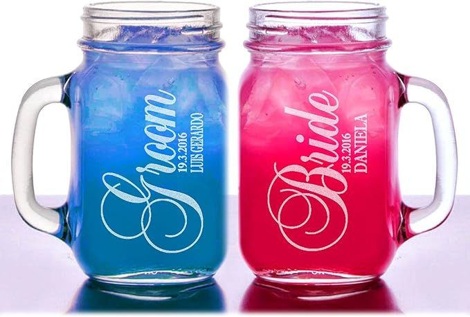 Tarro Tipo Mason Jar Personalizado Vidrio Vintage
