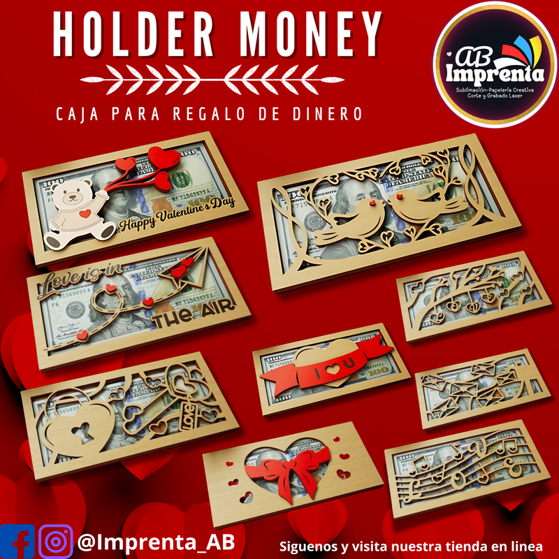 Caja para Regalo de Dinero