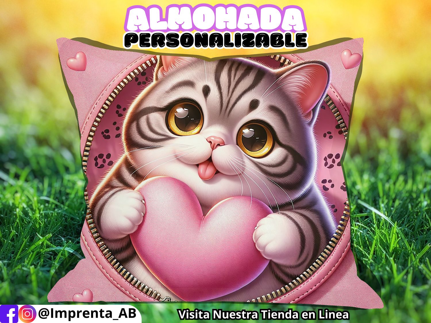 Almohada Gatito