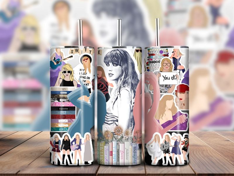 Pop Music Singer 20oz Skinny Tumbler