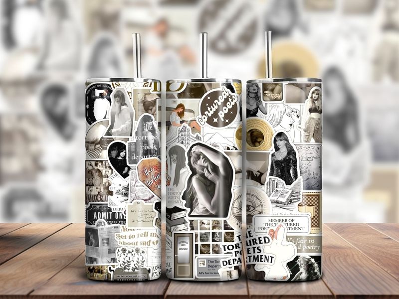 Pop Music Singer 20oz Skinny Tumbler