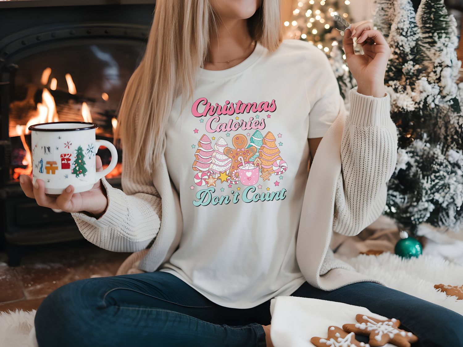 Christmas Shirt - Christmas Calories Don&#39;t Count