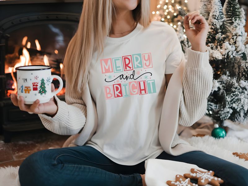 Christmas Shirt - Merry and Bright