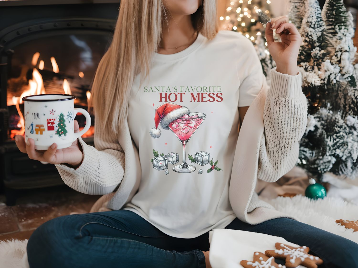 Christmas Shirt - Santa&#39;s Favorite Hot Mess