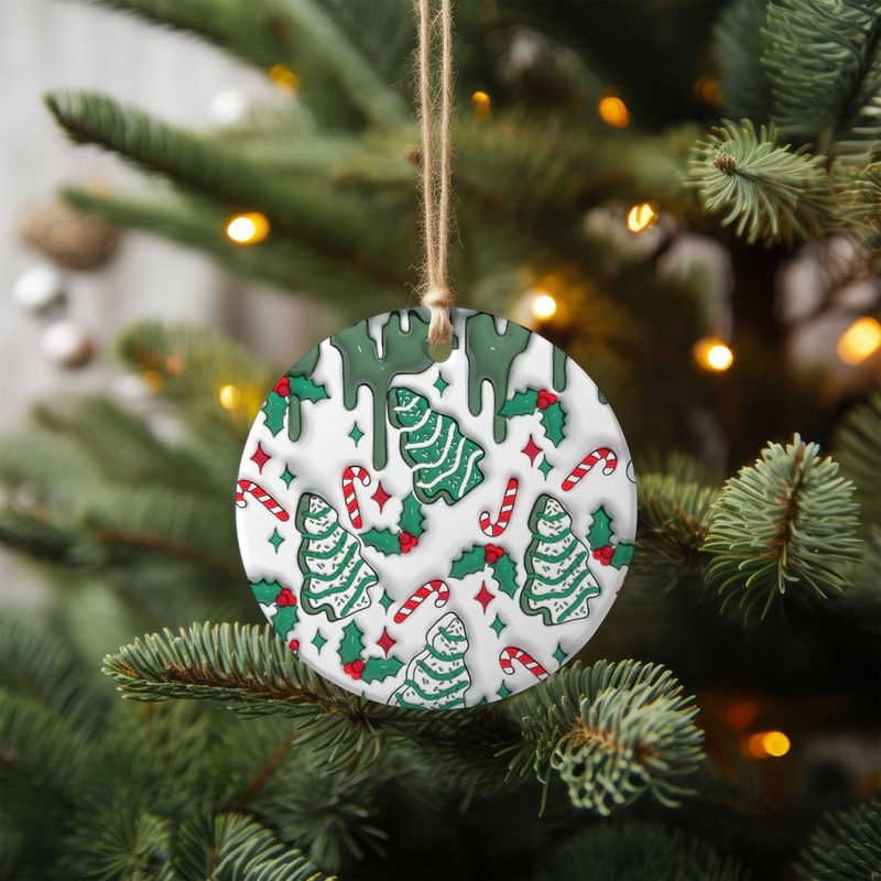 Christmas Tree Cakes Ornament (6 Options)