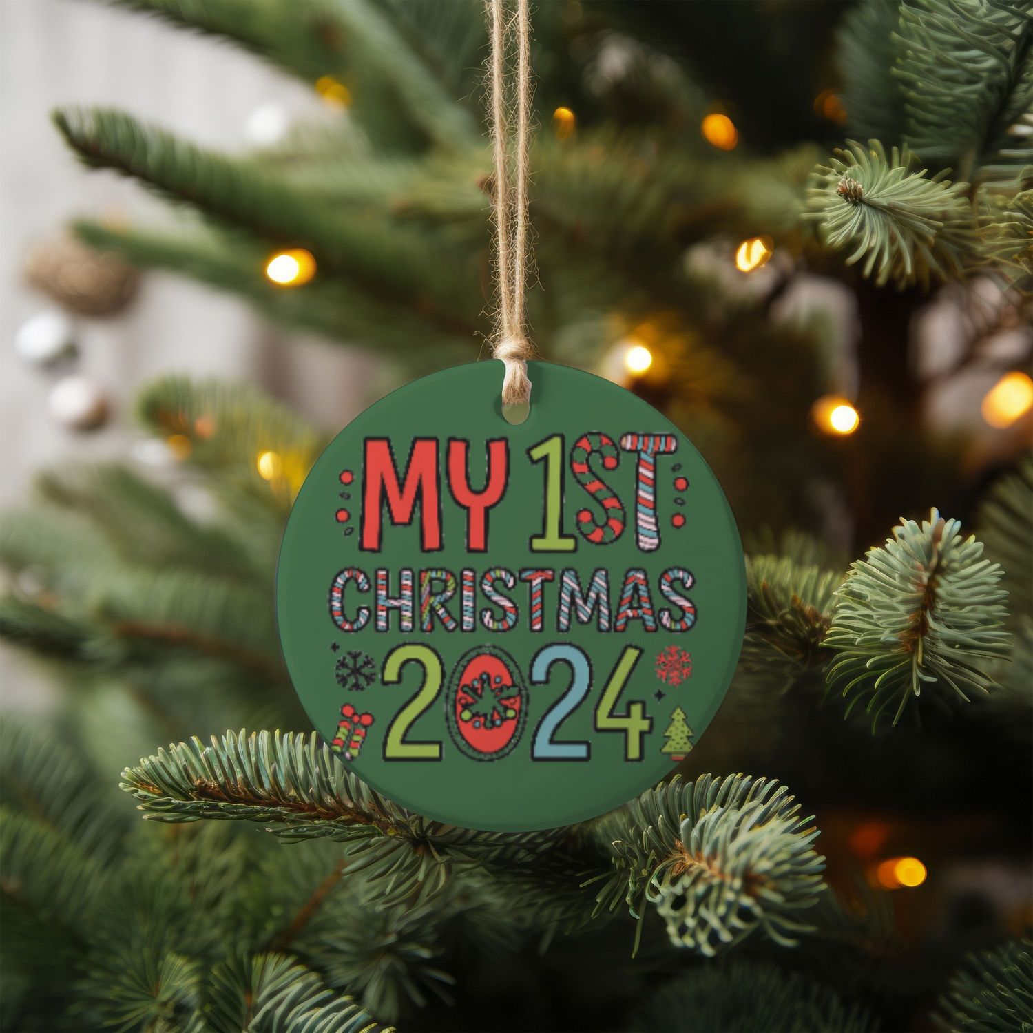 &quot;My First Christmas 2024&quot; Ornament