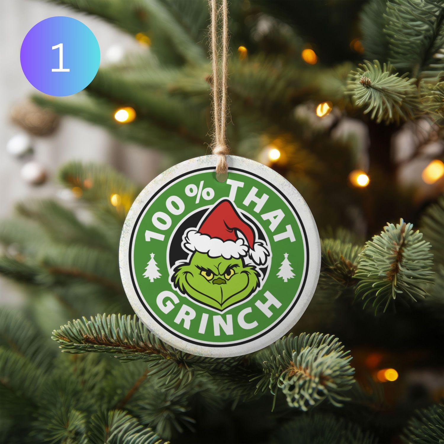 The Grump Christmas Ornament (2 Options)
