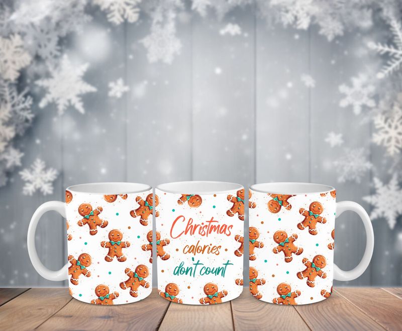 &quot;Christmas Calories Don&#39;t Count&quot; Mug