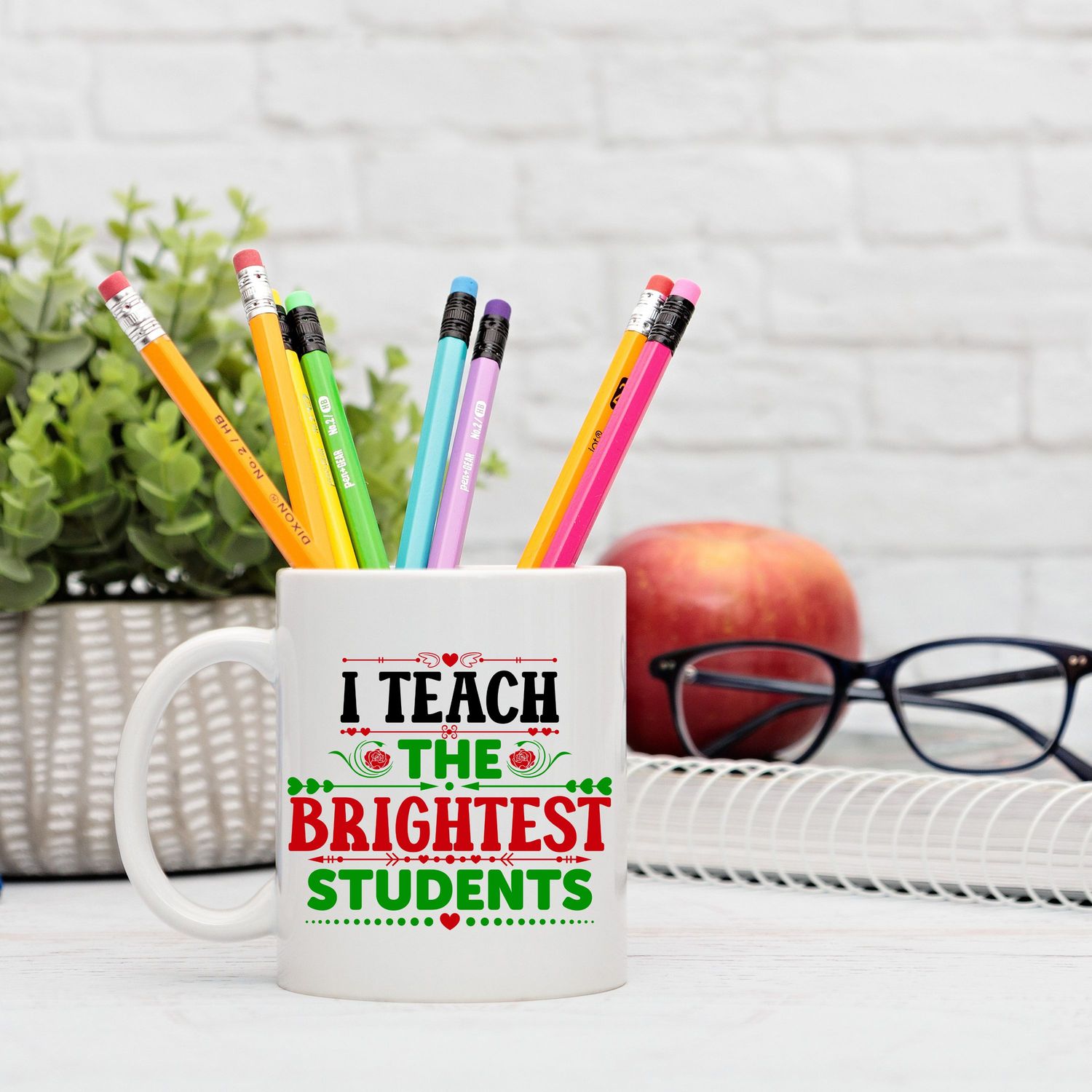 &quot;I Teach The Brightest Students&quot; Teacher Gift Mug