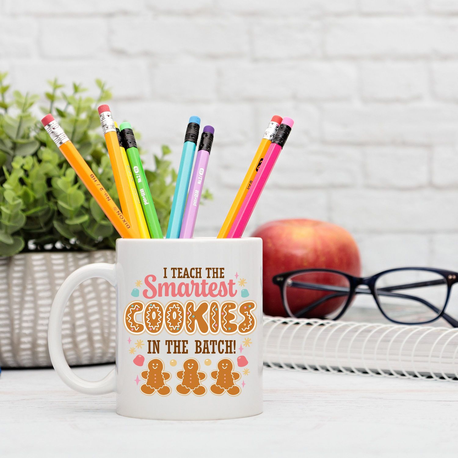 &quot;Smart Cookies&quot; Teacher Gift Mug