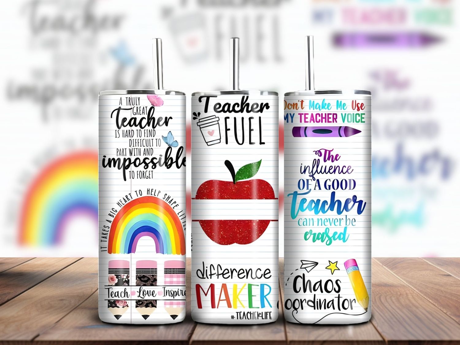 Teacher Quotes 20oz Skinny Tumbler
