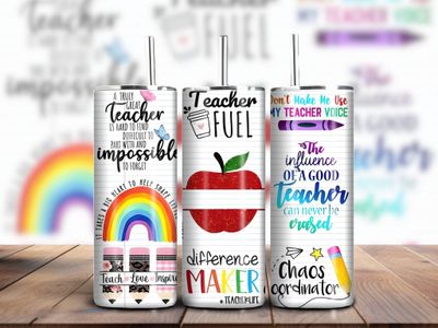 Teacher Quotes 20oz Skinny Tumbler