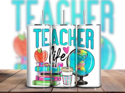 Teacher Life 20oz Skinny Tumbler