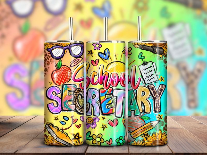 School Secretary 20oz Skinny Tumbler