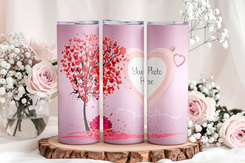 Heart Tree with Photo 20oz Tumbler