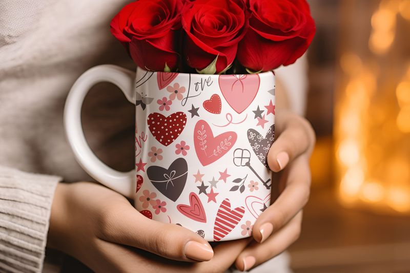 Key Hearts Mug