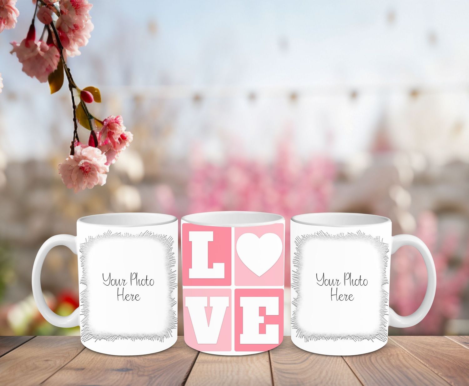 LOVE 2-Photo Frame Mug