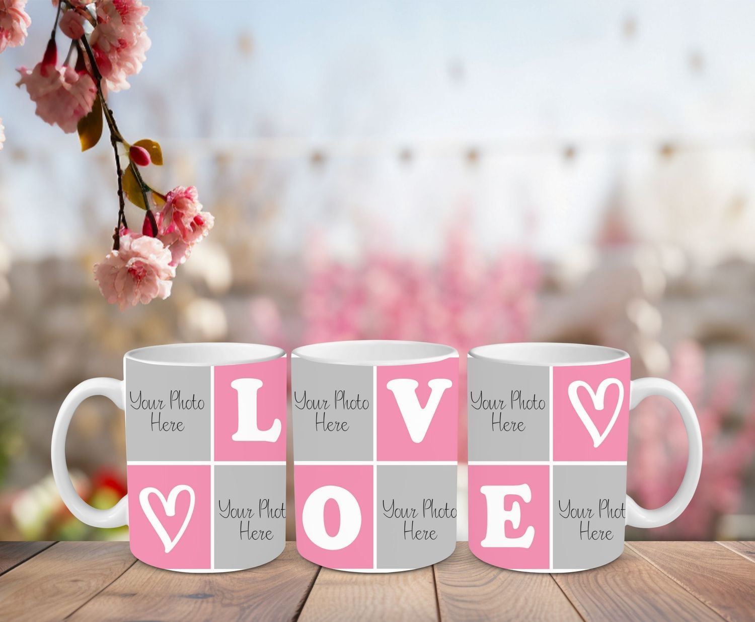 LOVE 6-Photo Frame Mug
