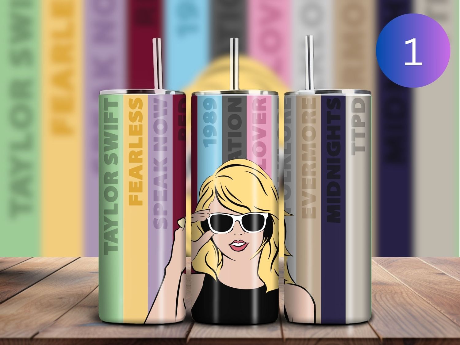 Pop Music Singer 20oz Skinny Tumbler (2 Options)