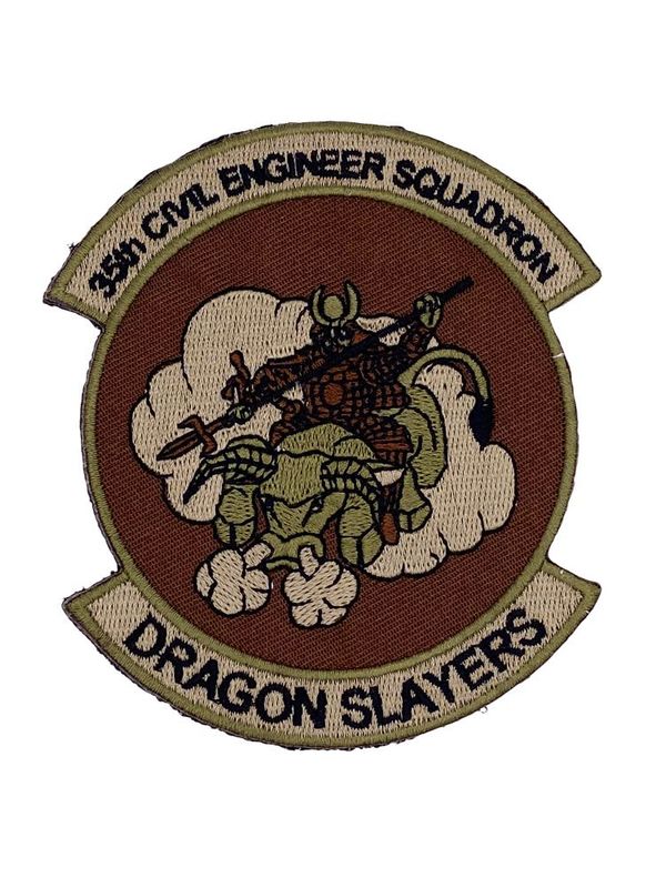 35th CIVIL ENGINEER SQUADRON DRAGON SLAYERS embroidered morale patch