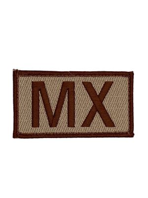 MX embroidered patch
