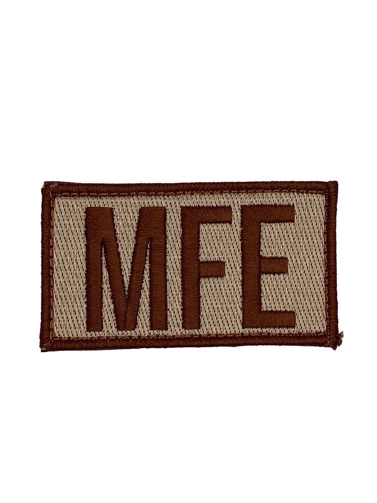 MFE embroidered patch