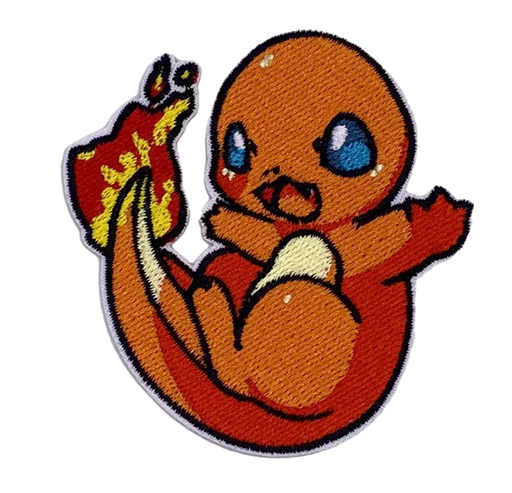 CHARMANDER iron-on embroidered patch