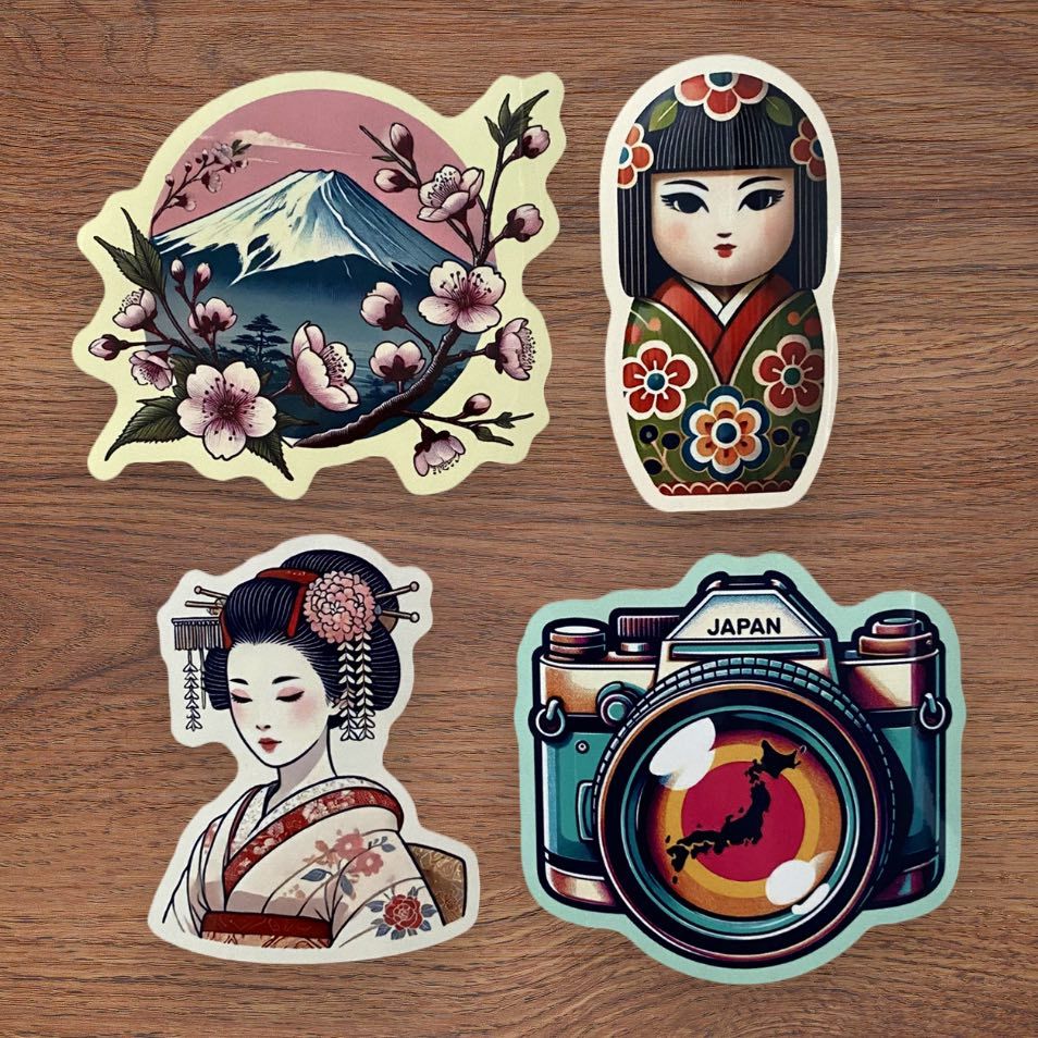 JAPAN ultimate 4 sticker bundle