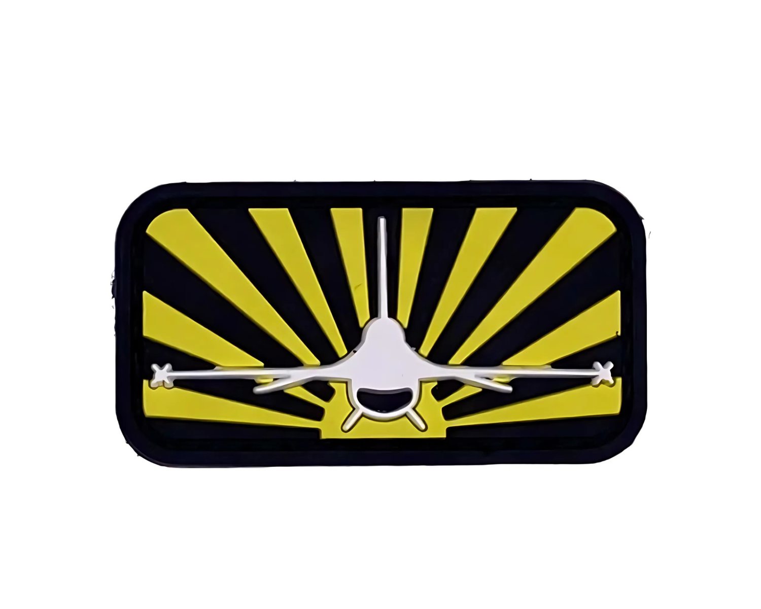 YEAH WOOD JET yellow PVC patch