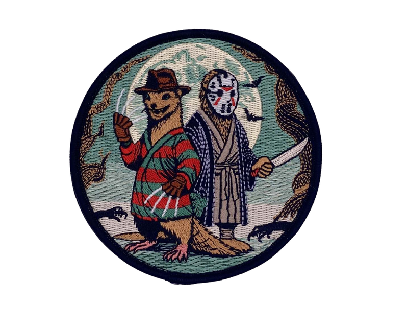 FREDDY JASON WEASEL glow in dark embroidered patch