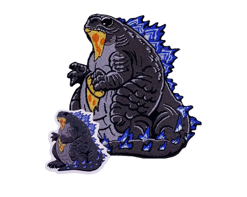 CARB-ZILLA embroidered patch + sticker