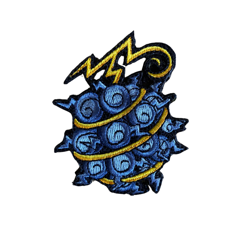 One Piece JIKI JIKI devil fruit embroidered patch