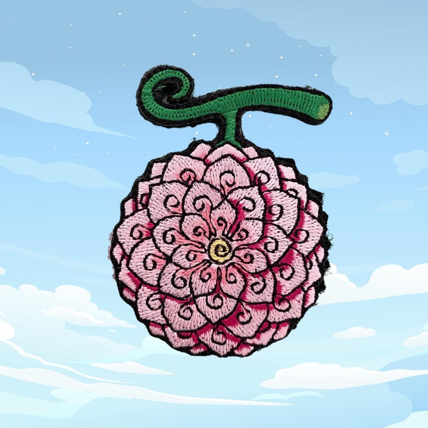 One Piece HANA HANA devil fruit (Nico Robin) embroidered velcro, hook and loop collectible patch