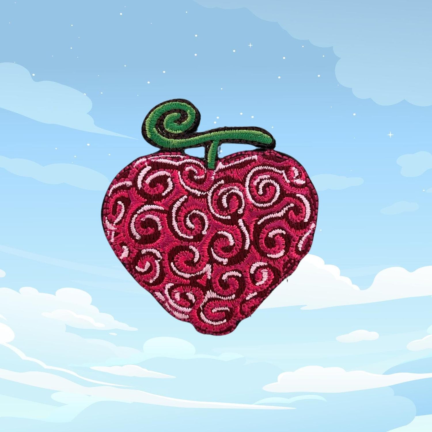 One Piece OPE OPE (Law) devil fruit embroidered velcro, hook and loop collectible patch