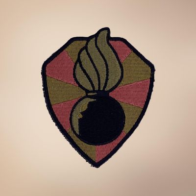 AMMO piss pot embroidered, morale hook and loop, velcro patch