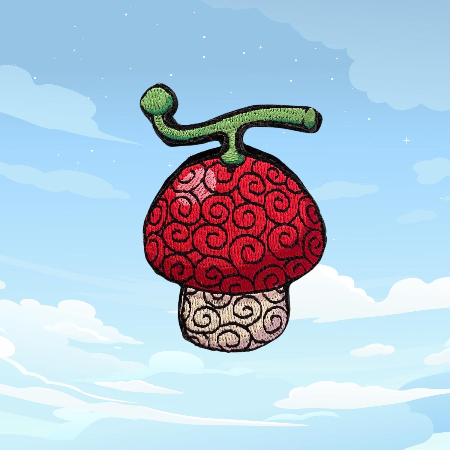 One Piece HITO HITO (Chopper) devil fruit embroidered velcro, hook and loop collectible patch
