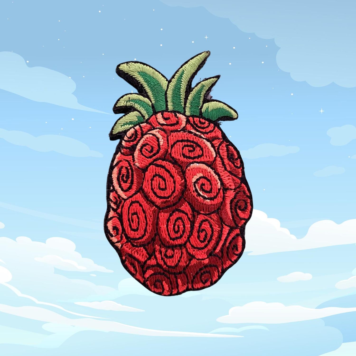 One Piece BARA BARA (Buggy) devil fruit embroidered, velcro, hook and loop collectible patch