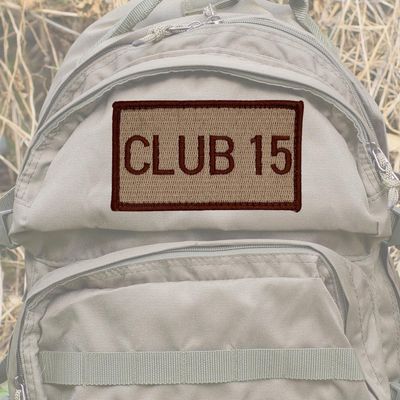 CLUB 15 embroidered morale patch, morale tab, OCP gear