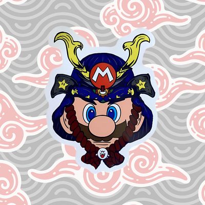 SAMURAI MARIO sticker