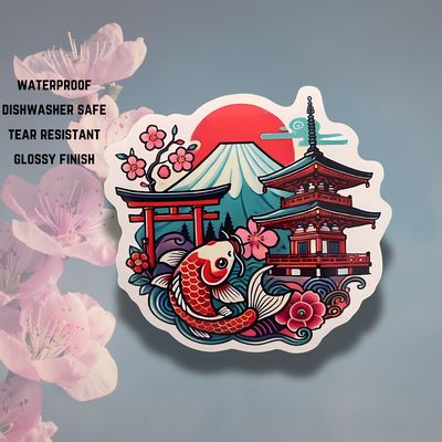 Japan symbols sticker