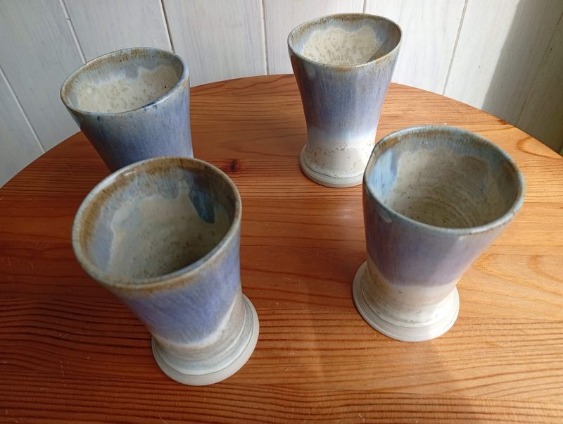 Lot 4 Mugs sablier Ciel - Crème Azur