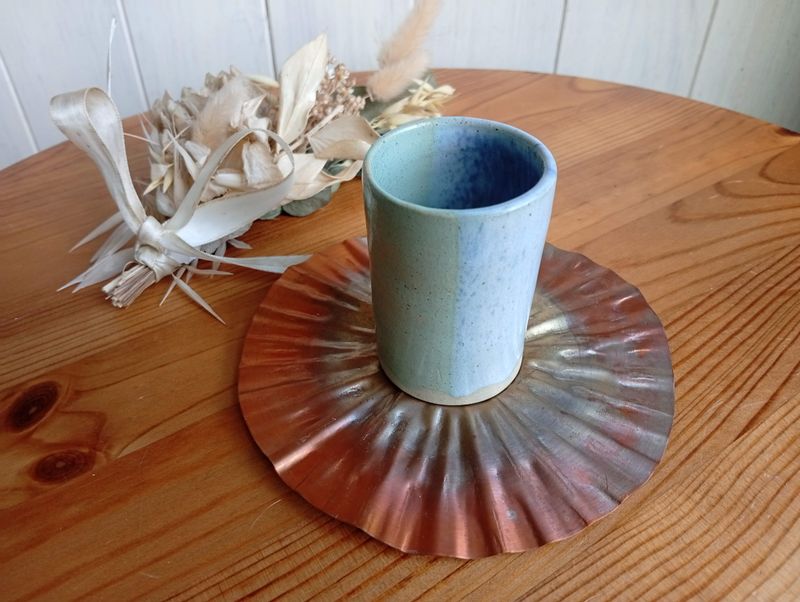 Vase droit Nature - Azur Turquoise