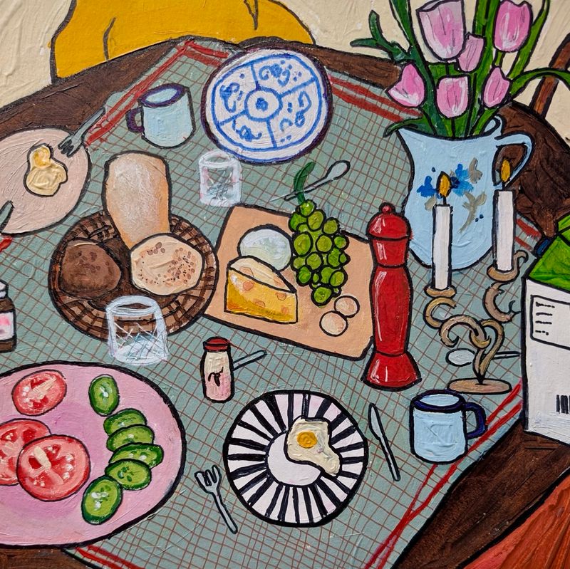 Frühstück mit Freunden - Sophie Lässig, original