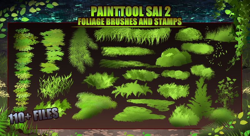 Foliage Brushes - Painttool SAI 2